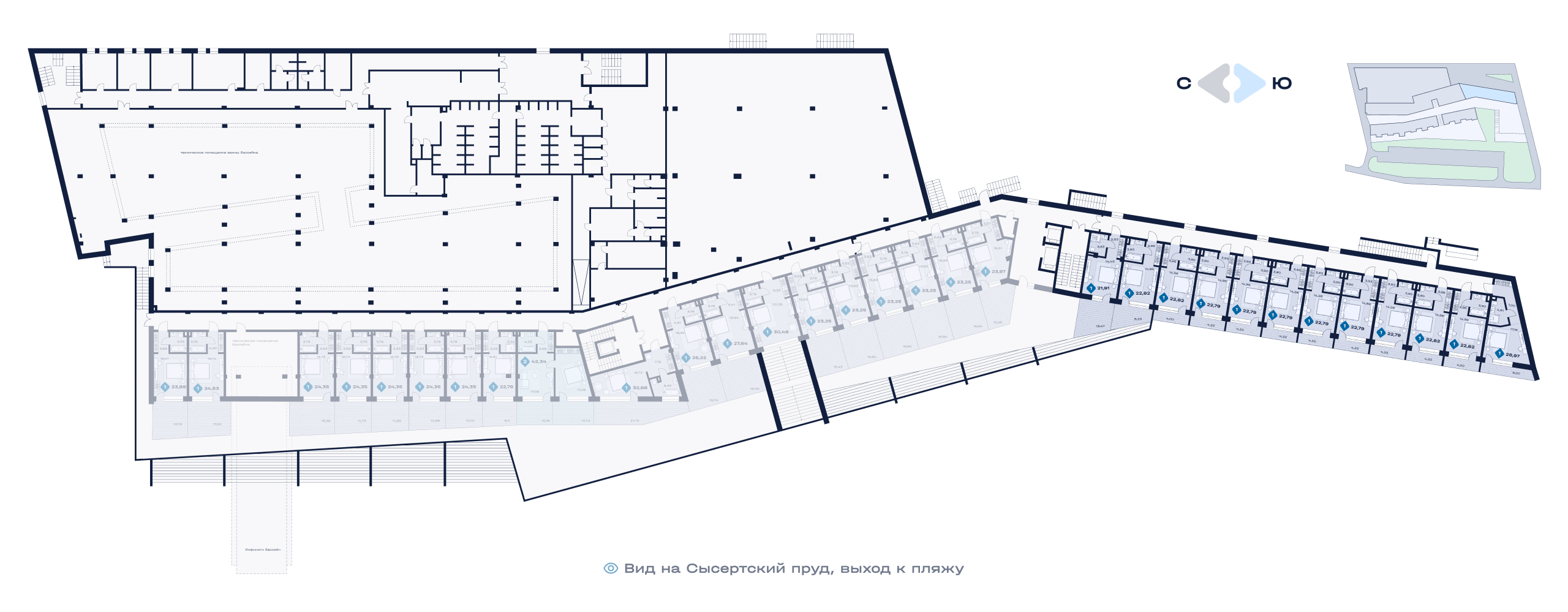 План этажа — апартаменты №89